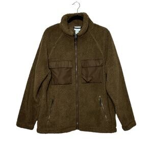 H&M Brown The pile jacket size Medium